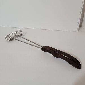 Vintage CUTCO #1060 Mix-n-Stir Wisk Brown Handle